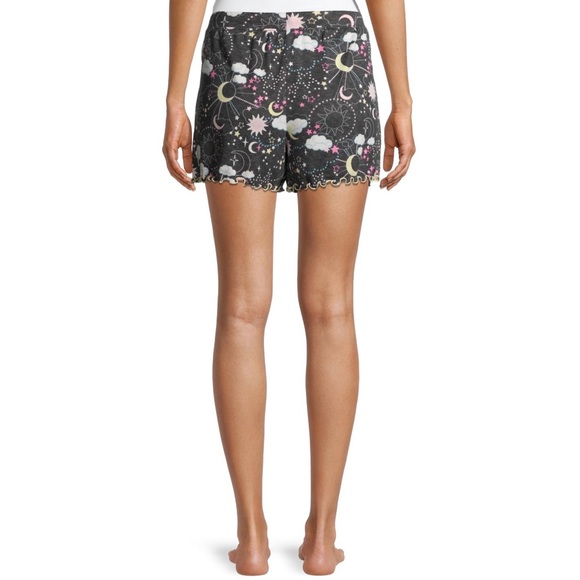 WOMEN’S SLEEP DRAWSTRING MID-RISE RELAXED FIT SIDE POCKET SHORTS - Picture 2 of 6